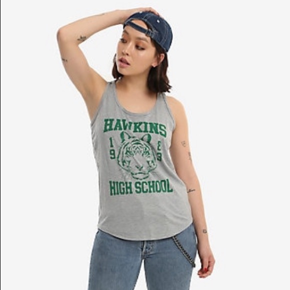 Hot Topic Tops - Stranger Things Hawkins High Graphic Tank Top XL